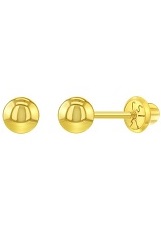 elegant lovely classic ball baby stud earrings